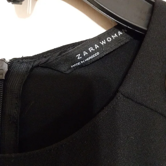 Zara Black Blouse with White Details - Picture 6 of 6